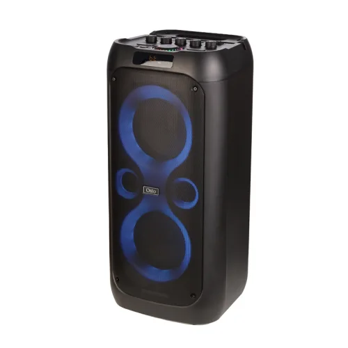 Osio OBT-8050 Φορητό ηχείο Bluetooth με USB, TF, TWS, AUX, LED, RC, FM, τηλεχειριστήριο, ασύρματο μικρόφωνο, είσοδος για μικρόφω