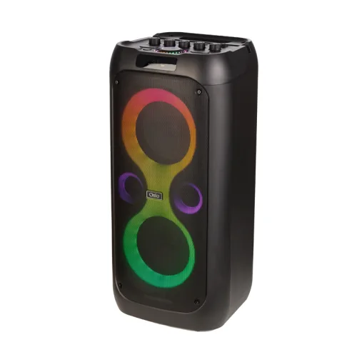 Osio OBT-8050 Φορητό ηχείο Bluetooth με USB, TF, TWS, AUX, LED, RC, FM, τηλεχειριστήριο, ασύρματο μικρόφωνο, είσοδος για μικρόφω