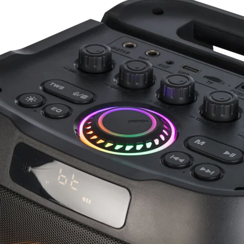 Osio OBT-8050 Φορητό ηχείο Bluetooth με USB, TF, TWS, AUX, LED, RC, FM, τηλεχειριστήριο, ασύρματο μικρόφωνο, είσοδος για μικρόφω