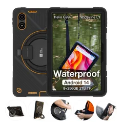 AGM PAD P2 Active σκούρο γκρι Smart αδιάβροχο Tablet IP68 & IP69K (8GB/256GB), 8πύρηνο, Android 14, 4G με Bluetooth, USB, SD, FM