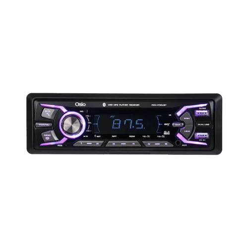 Osio ACO-4720UBT Ηχοσύστημα Αυτοκινήτου με 7 Φωτισμούς FM, 2xUSB, Aux-In, Bluetooth και τηλεχειριστήριο 4 x 45W
