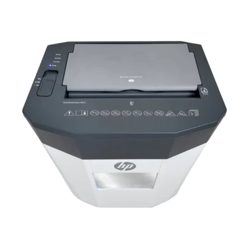HP OneShred Auto 80CC – 2817 Λευκός/Γκρι καταστροφέας εγγράφων και καρτών Cross Cut P4 – 8 Manual/80 Auto x A4 – 15L
