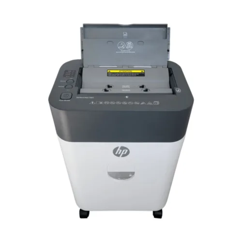 HP OneShred Auto 100CC – 2818 Λευκός/Γκρι καταστροφέας εγγράφων και καρτών Cross Cut P4 – 9 Manual/100 Auto x A4 – 17L