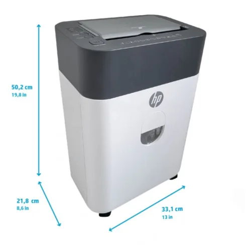 HP OneShred Auto 100CC – 2818 Λευκός/Γκρι καταστροφέας εγγράφων και καρτών Cross Cut P4 – 9 Manual/100 Auto x A4 – 17L