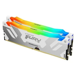 KINGSTON Memory KF576C38RWAK2-32  FURY Renegade WHITE RGB DDR5, 7600MT/s, 32GB kit of 2