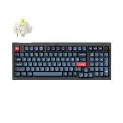 Keychron V5 Max QMK/VIA (V5M-D4) Wireless BT/2,4/Wired Custom Mechanical Keyboard Banana Sw. 96% US