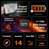 AGM X6 Μαύρο Smart αδιάβροχο κινητό τηλέφωνο 5G, 8πύρηνο, ανθεκτικό σε πτώση IP68/69Κ (8GB/128GB), Android 14 με Bluetooth, USB,