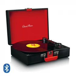 LENCO Πικάπ με Bluetooth, ενσωματωμένα ηχεία 4W CLASSIC PHONO TT-110BKRD