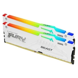 KINGSTON Memory  KF560C30BWAK2-32 FURY BEAST DDR5, 6000MT/s, WHITE RGB, 32GB KIT