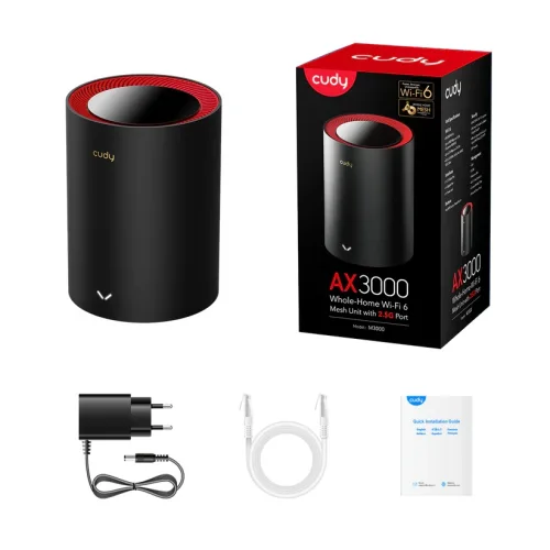 CUDY HOME MESH M3000 1-PACK WIFI 6 AX3000 WHITE
