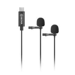 Boya BY-M3D Dual Mic Lavalier Μικρόφωνο for USB TYPE-C devices