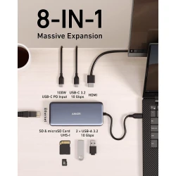 ANKER HUB 555 USB Type-C 8 In 1