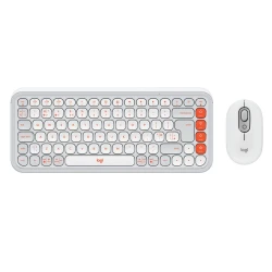 LOGITECH Keyboard/Mouse POP Icon Combo White