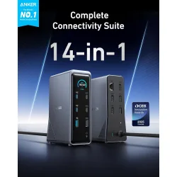 ANKER Docking Station 14 Ports with 160W Max Output, 10Gbps