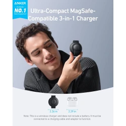 ANKER MagGo UFO 3-in-1 Charger 15W Foldable Black