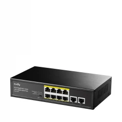 CUDY Switch GS1010P 8-Port Gigabit PoE+ with 2 Gigabit Uplink Ports