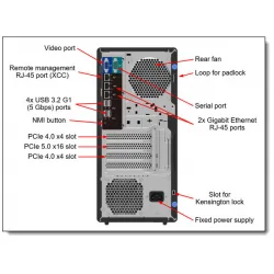 LENOVO Server ThinkSystem ST50 V3/E-2414/16GB/2x960GB/1 PSU/3Y NBD