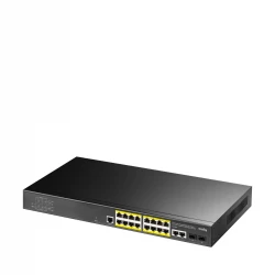 CUDY Switch  GS2018PS2 16-GbE PoE L2 Managed with 2-GbE and 2-SFP