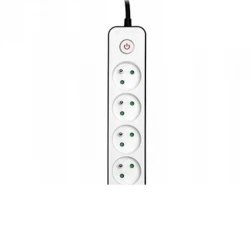 BORMANN BCR1011 Πολύμπριζο 4 Θέσεων 3x1.5mm με Διακόπτη BORMANN BCR1011