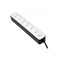 BORMANN BCR1013 Πολύμπριζο 6 Θέσεων Σούκο 3x1.5mm με Διακόπτη BORMANN BCR1013
