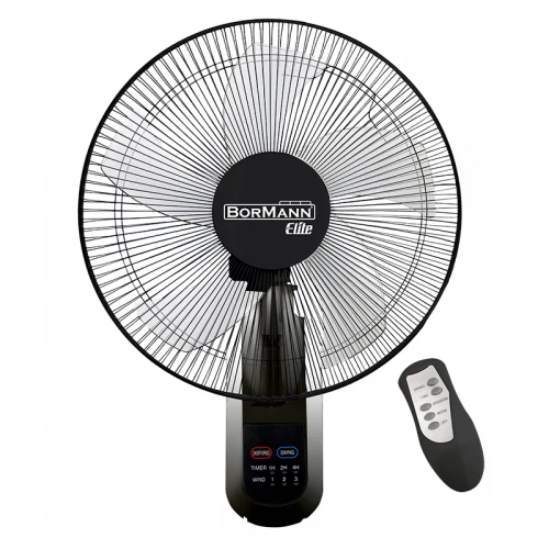 BORMANN Elite BFN7110 Ανεμιστήρας Τοίχου 50W με Τηλεχειριστήριο,Μαύρος