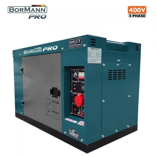 ΒORMANN Pro BGB9800 Γεννήτρια Πετρελαίου Τριφασική,Συνεχής Απόδοση 9000W,633cc,Κλειστού Τύπου BORMANN Pro BGB9800