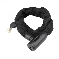 BORMANN Pro BLK1340 Αντικλεπτική Αλυσίδα Μοτοσυκλέτας 100cm, Πάχος 10mm,με Κλειδαρία και Επένδυση BORMANN Pro BLK1340