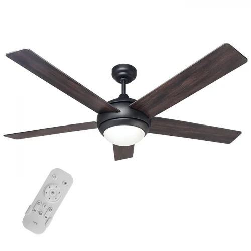 Life Etesian Ανεμιστήρας Οροφής 56.5cm με Φως και Τηλεχειριστήριο Καφέ