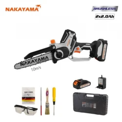 NAKAYAMA EC1200 Κλαδευτικό Αλυσοπρίονο Μπαταρίας 21V,Brushless,Li-Ion,Λάμα 20cm,1.3kg NAKAYAMA EC1200-ΕΚΘΕΣΙΑΚΟ