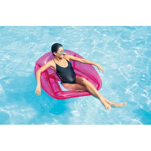 Intex Φουσκωτή Πολυθρόνα Πράσινη Transparent Lounges