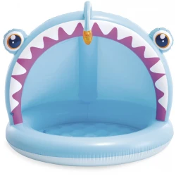 Intex Παιδική Στρογγυλή Πισίνα PVC Φουσκωτή 86x102εκ Fish