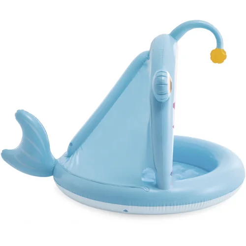 Intex Παιδική Στρογγυλή Πισίνα PVC Φουσκωτή 86x102εκ Fish