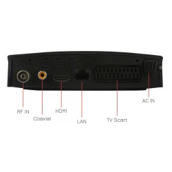 POWERTECH ψηφιακός δέκτης PT-779, MPEG4, DVB-T2, H.265, RJ45
