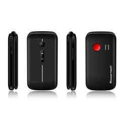 POWERTECH κινητό τηλέφωνο Sentry 2.8, 2.8", dual SIM, πλήκτρο SOS, μαύρο