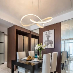 Powertech LED φωτιστικό οροφής HLL-0164, 50W, 4000K, Φ60cm, 1m, λευκό