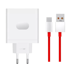 OnePlus 100W USB-A SuperVooc  Adapter + Cable - White