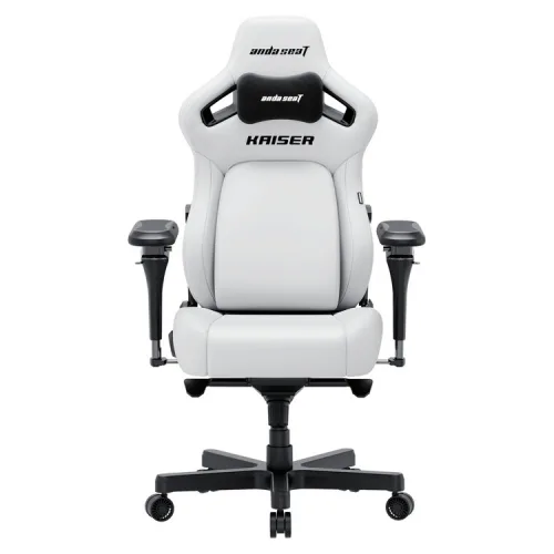 ANDA SEAT Gaming Chair KAISER-4 V2 XL White with 6D Armrest