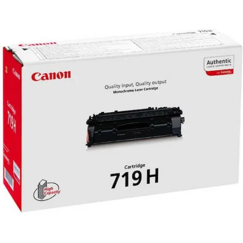 Canon 719 H Γνήσιο Toner Laser Εκτυπωτή Μαύρο High Capacity 22000 Σελίδων (3480B002)