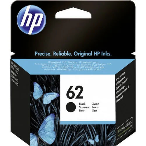 HP 62 Γνήσιο Μελάνι Εκτυπωτή InkJet Μαύρο (C2P04AE)