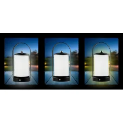 POWERTECH LED επιτραπέζιο φωτιστικό HLL-0192 με λαβή, ρυθμιζόμενο, επαναφορτιζόμενο, μαύρο