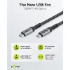 GOOBAY καλώδιο USB-C 74210, USB4, 240W, 40Gbps, 8K/60Hz, 0.50m, γκρι