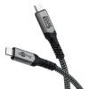 GOOBAY καλώδιο USB-C 74210, USB4, 240W, 40Gbps, 8K/60Hz, 0.50m, γκρι