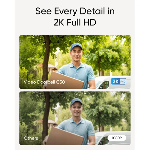 ANKER Eufy Video Doorbell C30 Battery Powered,2K