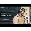 Sony WH-CH520 Ασύρματα / Ενσύρματα On Ear Ακουστικά με 50 ώρες Λειτουργίας και Quick Charge Ροζ