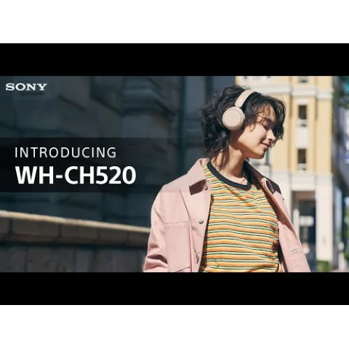 Sony WH-CH520 Ασύρματα / Ενσύρματα On Ear Ακουστικά με 50 ώρες Λειτουργίας και Quick Charge Ροζ