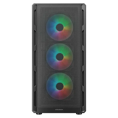 CC-COUGAR Case AIRFACE PURE RGB Tempered Glass Middle ATX Black (4x120mm RGB fans preinstalled)
