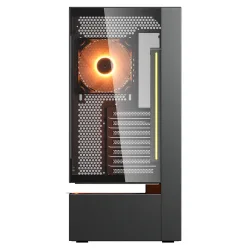CC-COUGAR Case CFV235 Tempered Glass Middle ATX Black (1x240mm , 1x 120mm ARGB fans preinstalled)