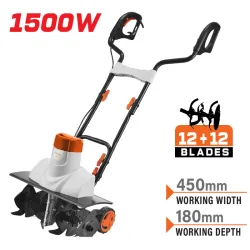 NAKAYAMA MB2120 Σκαπτικό Ηλεκτρικό 1500W,45cm, 12+12 Μαχαίρια NAKAYAMA MB2120