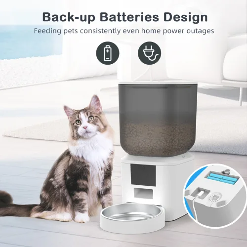 BRUNO smart ταΐστρα κατοικίδιων BRN-0269, 7L, WiFi, λευκή