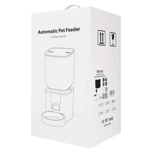 BRUNO smart ταΐστρα κατοικίδιων BRN-0269, 7L, WiFi, λευκή